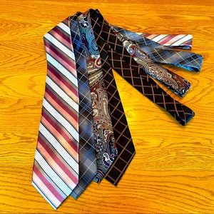 Four adult neck ties.